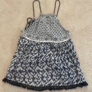 Urban Outfitters Blue Flowy Tank